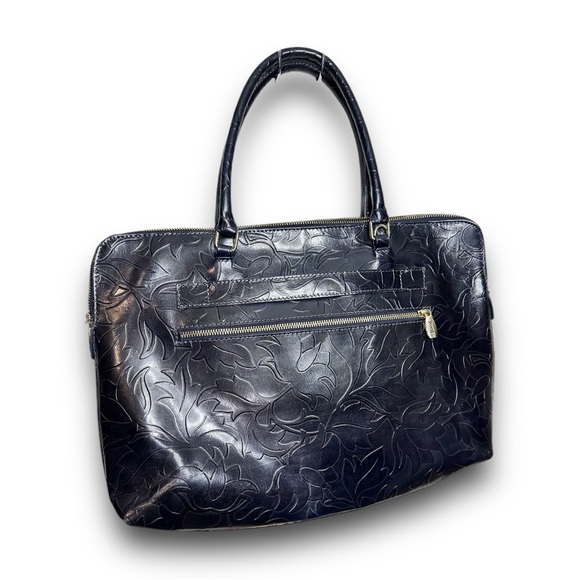 Valentina Italia Black Leather Handbag 🇮🇹✨ - Picture 3 of 8